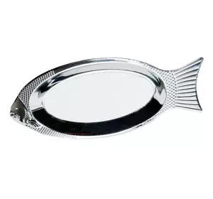 Блюдо для рыбы Kamille из нержавеющей стали 40см KM-4339