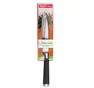 Нож универсальный Kamille  из нержавеющей стали с  с полыми ручками "soft tou(лезвие 12см, рукоятка 11.5см)