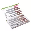 Набор кухонных ножей Kamille 6 предметов в подарочной упаковке (5 ножей+овощечистка) KM-5043
