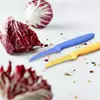 Нож кухонный Kamille Желтый для чистки овощей с покрытием "non-stick" KM-5321