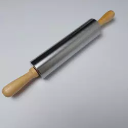 Скалка из нержавеющей стали для раскатки теста и мастики