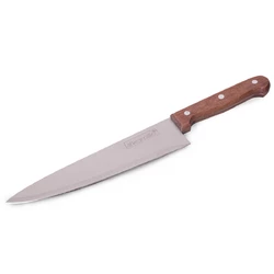 Нож кухонный Kamille "Шеф-повар" из нержавеющей стали с деревянной ручкой KM-5306