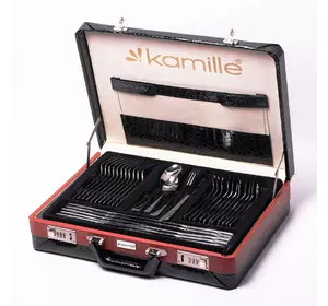 Набор столовых приборов Kamille 72 предмета из нержавеющей стали в кейсе KM-5215B
