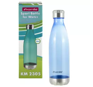 Спортивная бутылка для воды Kamille Синий 700мл из пластика KM-2305