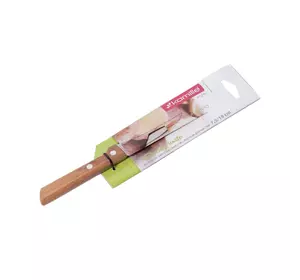Нож кухонный для чистки овощей Kamille из нержавеющей стали с деревянной ручкой KM-5320