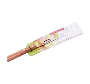 Нож кухонный для чистки овощей Kamille из нержавеющей стали с деревянной ручкой KM-5319